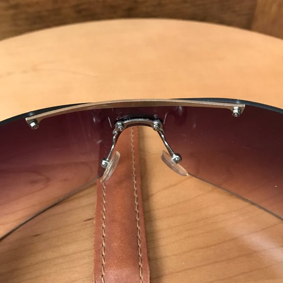FINAL PRICE - D&D Full Frame Wrap-Around Sunglasses w/Blue Logo Arms #7 - Picture 6 of 9